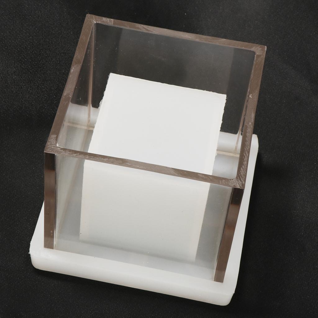 Candle Supplies Luxury - 中空正方形ティーライト型プラスチック製高級キャンドル製造用キャンドル型、クリエイティブなギフト用の材料