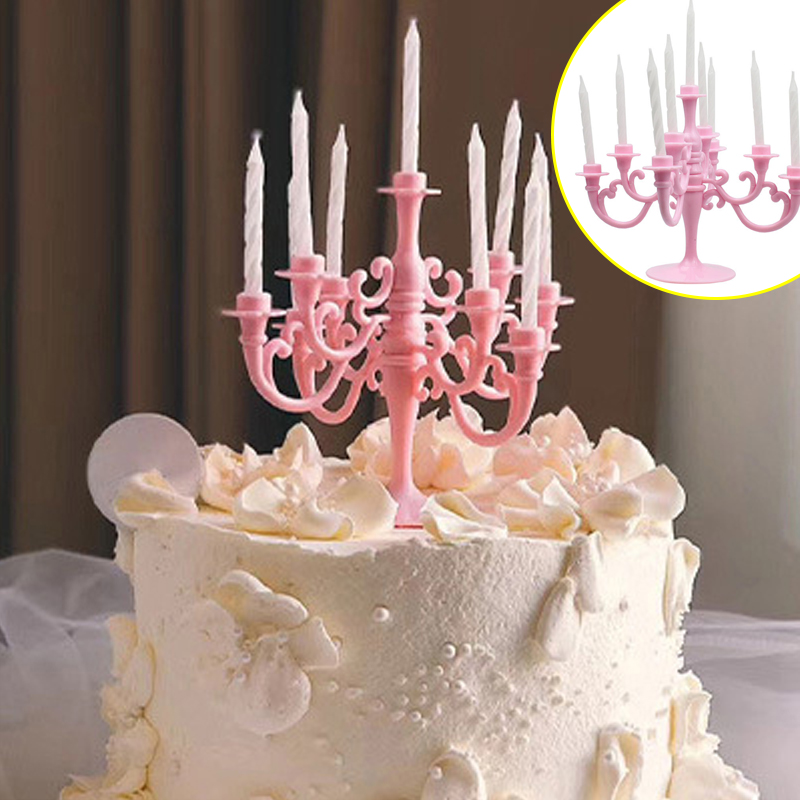 Candle Supplies Luxury - ケーキデコレーション燭台キャンドルベーキングレトロヨーロッパ高級誕生日パーティー結婚式小さなプラグイン用品テーマガール