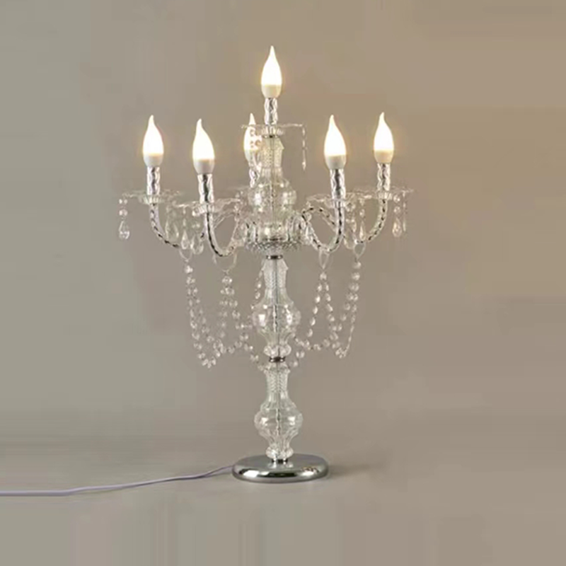 Candle Supplies Luxury - モダンなキャンドルランプ結婚式のセンターピースランプエレガントなテーブルランプリビングルームの高級キャンドルライト美的装飾用品