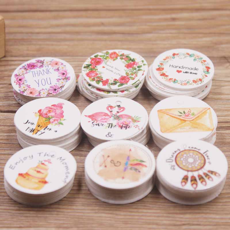 クラフト紙ラベル,3cm,100g,ギフト,クッキー,結婚式 - Kraft Hang Tag のレビューと価格