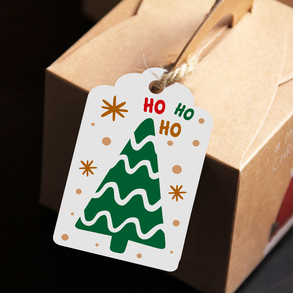 メリークリスマスクラフト紙カードラベル、DIYハングタグ、s - Kraft Hang Tag のレビューと価格
