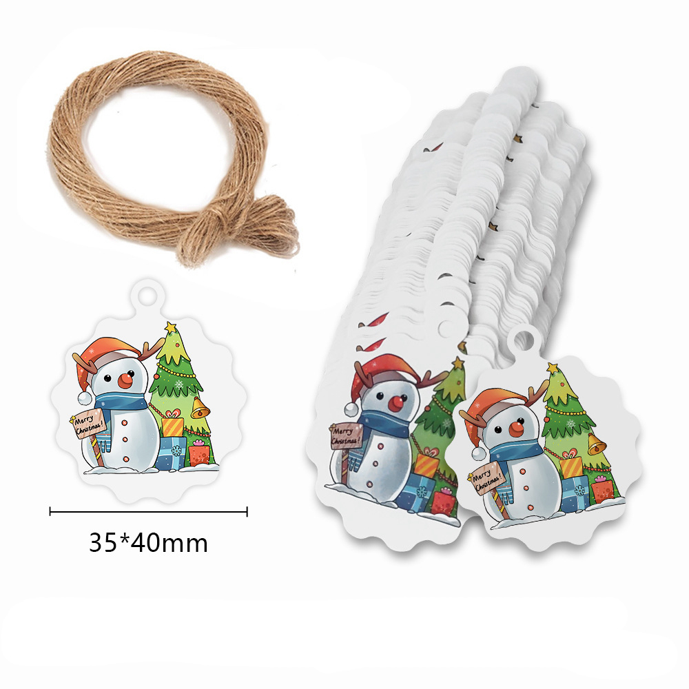 メリークリスマスタグクラフト紙カードラベル DIY ハングタ - Kraft Hang Tag のレビューと価格