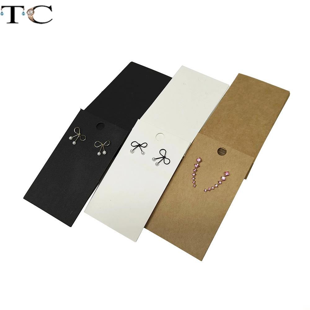 クラフト紙のイヤースタッド,ジュエリー表示,カード,ネックレ - Kraft Hang Tag のレビューと価格