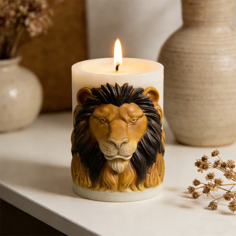 動物ライオンキャンドルモールドシリコンキャンドルモールド高級 - Candle Supplies Luxury のレビューと価格